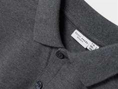 Name It dark grey melange poloshirt